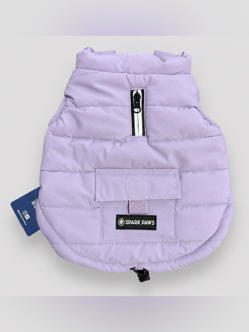 Spark Paws WarmShield Dog Jacket Purple Fleece Lined NWT Size M